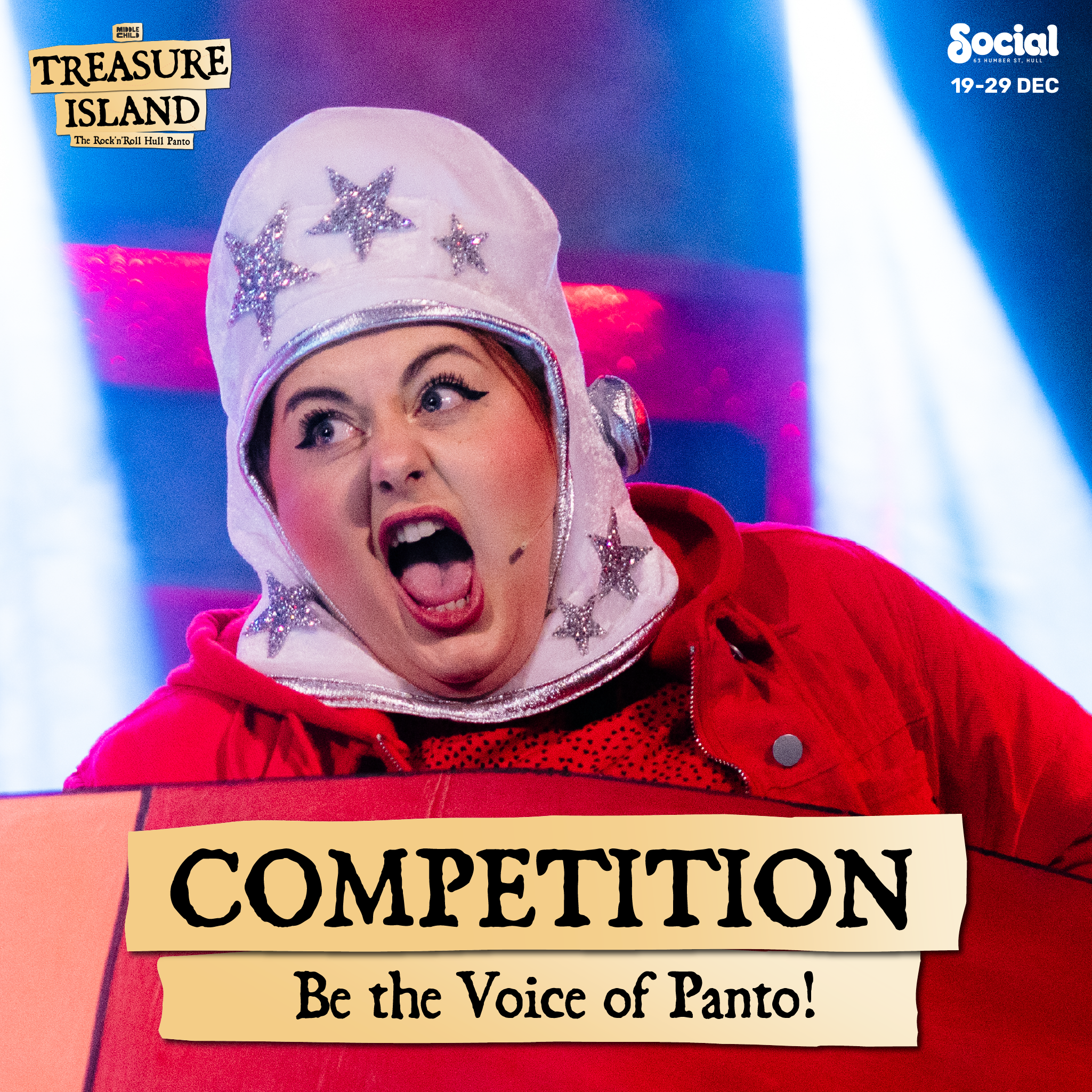 Competition: Be the Voice of Panto at Treasure Island 2024